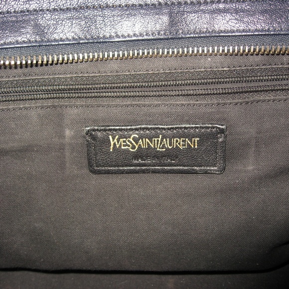 Saint Laurent Y ChYc Y-ligne Cabas Mini Dark Blue - Picture 8 of 9